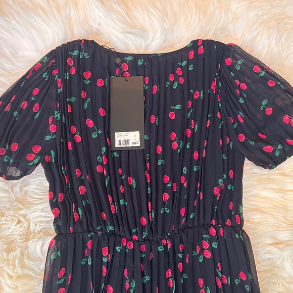 The Kooples - Naive Cherry Print Asymmetric Dress - Picture 7 of 7